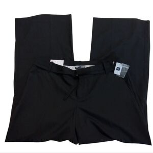 NWT Gap The Trouser Black Low Rise Women's Black Pants 14R
